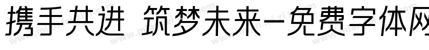 携手共进 筑梦未来字体转换